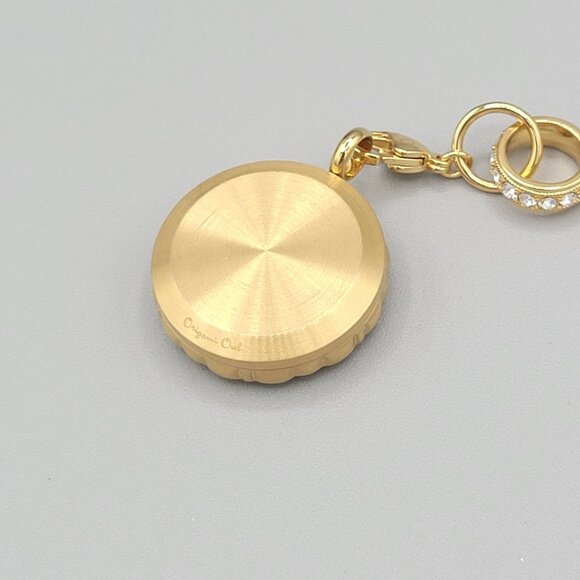 Origami Owl Locket Pendant Rhinestone Filigree Design Double Ring Charm - Picture 4 of 7